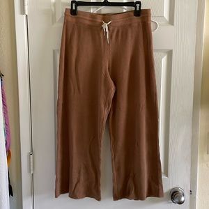 MATE the Label 100% Organic Cotton Thermal Wide Leg Pant in Sedona